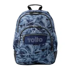 Mochila Escolar Grande Glowery Rayol TOTTO 6YG Azul | Ref. 330.MA04ECO00226YG