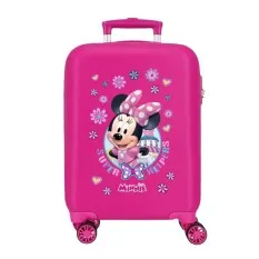 Mala de Cabine / Trolley 50cm 4 Rodas MINNIE Super Helpers Fuschia | Ref. 186.4571362