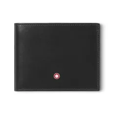 Carteira Horizontal 6CC MONTBLANC Meisterstück Preto/Coral | Ref. 238.198381