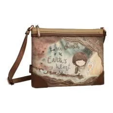 ANEKKE Bolsa de Tiracolo Média Core Castanha | Ref. 280.39803-701