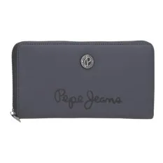 Carteira de Senhora com Fecho PEPE JEANS Corin Cinza | Ref. 186.7958533