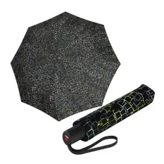 Guarda-Chuva KNRIPS Dobrável A.200 Médio Duomatic Cubes Black | Ref. 300.9572018668