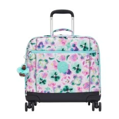 Pasta Escolar com 4 Rodas KIPLING New Storia Aqua Blossom | Ref. 187.40KI48477EC