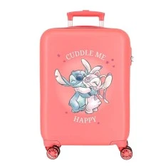 Mala de Cabine / Trolley 55cm 4R STITCH Cuddle Me Coral | Ref. 186.4041143