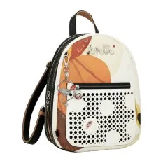 ANEKKE Mochila de Passeio Média Alma Lunares Branca | Ref. 280.40725-252