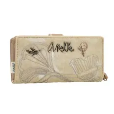 ANEKKE Carteira Grande RFID Memories Whispers 40829-901 Dourada | Ref. 280.40829-901