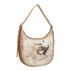 ANEKKE Mala de Ombro Oval Memories Castanha | Ref. 280.40802-354
