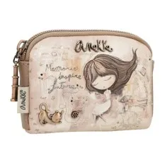 ANEKKE Porta-Moedas Pequeno Memories Castanho | Ref.  280.40809-018