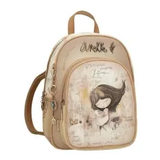 ANEKKE Mochila com Bolso Frontal Memories Castanho | Ref. 280.40805-197