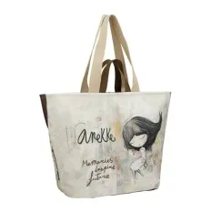 ANEKKE Saco de Praia Médio Memories Bege/Castanho | Ref. 280.40484-212