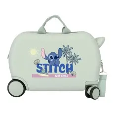 Mala de Viagem Infantil ABS 50cm 4R STITCH Just Chill Menta | Ref. 186.3159841
