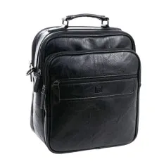 Bolsa de Tiracolo Grande c/ Pega MATTIES Nappa Preta | Ref. 132.4012120