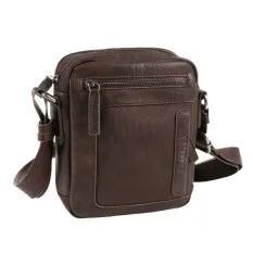 Bolsa de Tiracolo Pequena MATTIES Nylon Sport Castanha | Ref. 132.4019480