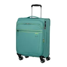 AMERICAN TOURISTER Mala de Cabine 55cm 4R Exp. AeroSpin Turquesa | Ref. 92.153536-A644