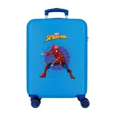 Mala de Cabine / Trolley 55cm 4R SPIDERMAN Action Azul | Ref. 186.4651164