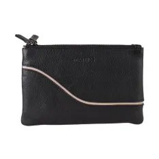 Porta-Moedas/Cartões Duplo de Senhora MATTIES Curve Line Preto | Ref. 132.1818520