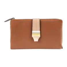 Carteira Grande Flexível RFID MATTIES Colour Strap Camel | Ref. 132.1821012