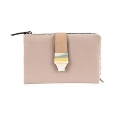 Carteira Média Flexível RFID MATTIES Colour Strap Bege | Ref. 132.1821133