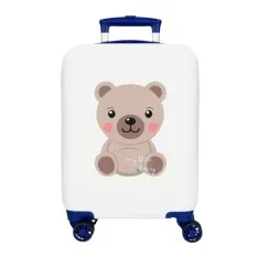 Mala de Cabine / Trolley 50cm 4 Rodas ROLL ROAD Happy Pets my Litte Teddy Branca | Ref. 186.4991341