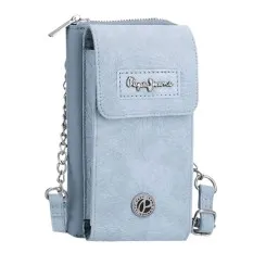 Carteira Bolsa e Porta Telemóvel PEPE JEANS Jana Azul Claro | Ref. 186.7145342