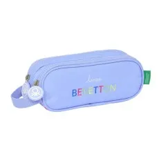Estojo Escolar Duplo BENETTON Lila Roxo Lilás | Ref. 248.812551513