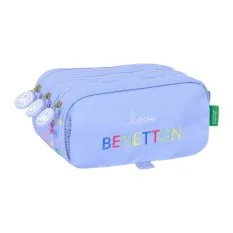 Estojo Escolar Triplo Big BENETTON Lila Roxo Lilás | Ref. 248.812551710