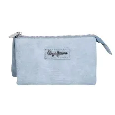 Necessaire Três Compartimentos PEPE JEANS Jana Azul Claro | Ref. 186.7144342