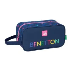 Porta-Sapatilhas Médio BENETTON Damero Azul Marinho | Ref. 248.812550682