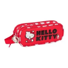 Estojo Escolar Duplo HELLO KITTY Iconic Vermelho | Ref. 248.812516513