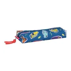 Estojo Escolar Rectangular c/ Elástico CARS Racing Azul Marinho | Ref. 248.812511015