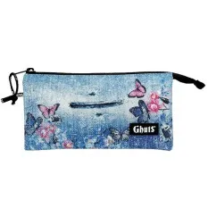 GHUTS Estojo Escolar Triplo GH109 P18 Denim Trend 1092518 | Ref. 294.2510918