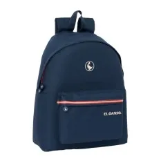 Mochila Escolar Adap. 42Cm EL GANSO Classic Azul Marinho, Tamanho: 42cm