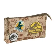 Estojo Escolar Triplo JURASSIC WORLD Castanho | Ref. 248.812463744