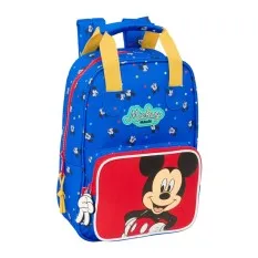 Mochila Infantil com Alças Adap. 28Cm MICKEY Good Day Azul | Ref. 248.612514765