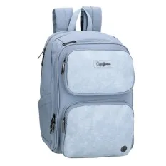 Mochila para Portátil 13.3” 2C Adapt. PEPE JEANS Jana Azul Claro | Ref. 186.7142142