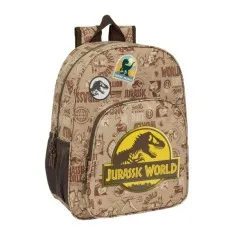 Mochila Escolar Adap. 42Cm JURASSIC WORLD Castanha | Ref. 248.612463180