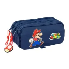 Estojo Escolar Triplo Big SUPER MARIO Trick Azul/Vermelho | Ref. 248.812508710