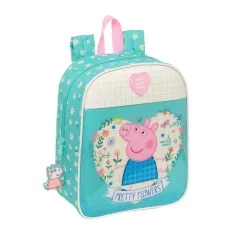 Mochila de Criança Adap. 27Cm PEPPA PIG Pretty Flowers Turquesa | Ref. 248.612390232