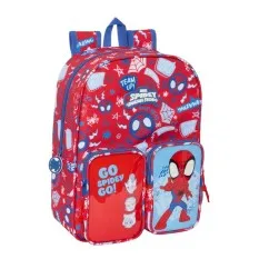 Mochila Infantil Adap. 34Cm SPIDEY Rescue Vermelho/Azul | Ref. 248.642532185