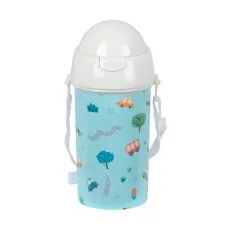 Garrafa 500ml Abertura Aut. c/ Palhinha SAFTA “Coches" Azul | Ref. 248.342493899