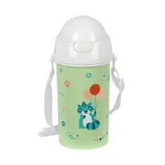 Garrafa 500ml Abertura Aut. c/ Palhinha SAFTA “Fiesta" Verde | Ref. 248.342494899