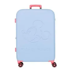 Mala de Viagem / Trolley Médio 65cm 4R MICKEY Crazy Trip Azul | Ref. 186.5439221