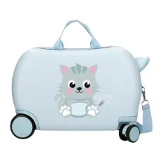Mala Infantil 45Cm Easyjet ROLL ROAD Happy Pets my Litte Cat Azul | Ref. 186.4991044