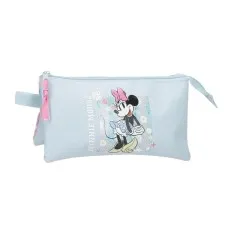 Estojo Escolar Triplo MINNIE Happy Azul Claro | Ref. 186.4924342