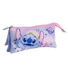 Estojo Escolar Triplo STITCH Lilás | Ref. 299.2700001660