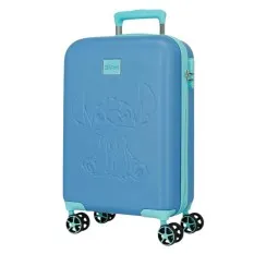 Mala de Cabine / Trolley 55cm 4R STITCH Traveling With Stitch Azulão | Ref. 186.5448522