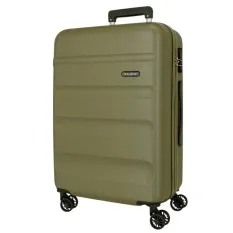 Mala de Viagem / Trolley Grande 75cm 4R ROLL ROAD Flex Caqui | Ref. 186.584946HC