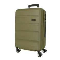 Mala de Viagem / Trolley Médio 65cm 4R ROLL ROAD Flex Caqui | Ref. 186.584946HB