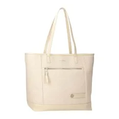 Saco de Ombro para Portátil/Tablet PEPE JEANS Sprig Bege | Ref. 186.7917531