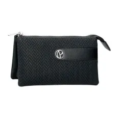 Necessaire Três Compartimentos PEPE JEANS Sprig Preto | Ref. 186.7914333